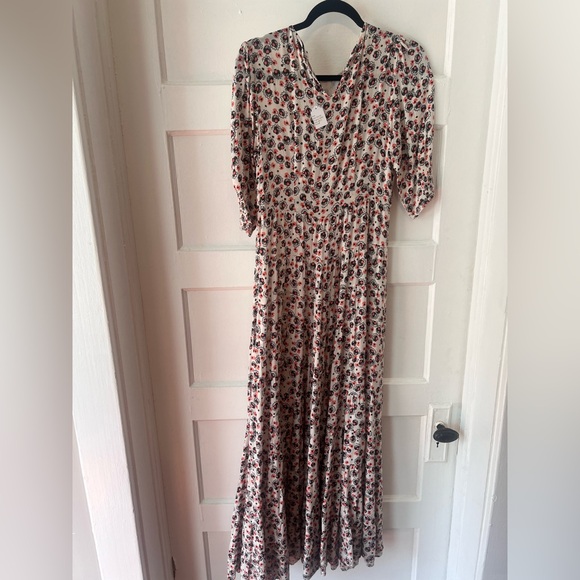 $390 retail ~ RIXO Multicolor Floral Long Sleeve Dress size xs - Picture 3 of 8